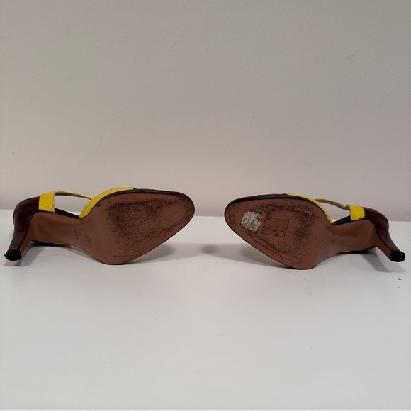 Dior Maryjane High Heels - Brown and Yellow Eu 36.5 - Picture 11 of 16